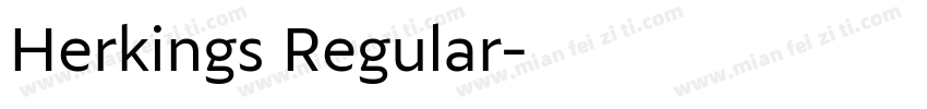 Herkings Regular字体转换